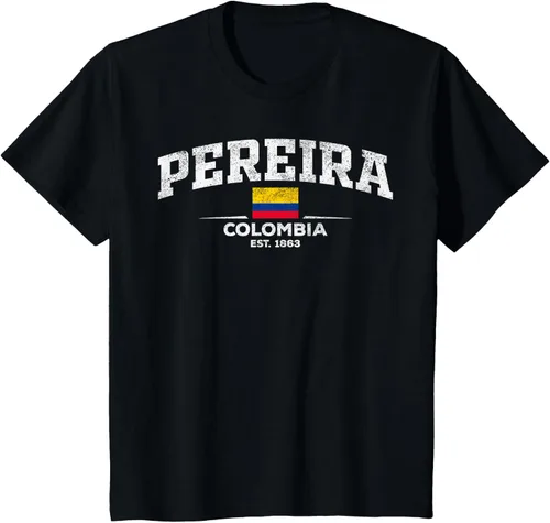Vista 47 de Camiseta Pereira Colombia, Negro