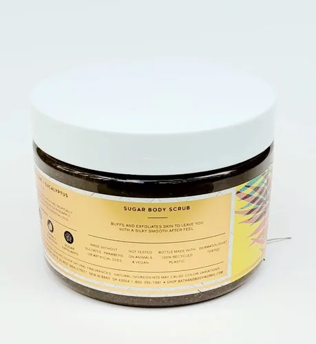 Vista 2 de Bath and Body Works Aroma Oasis Piña Lima Eucalipto Azúcar Exfoliante Corporal con Aceite de Jojoba
