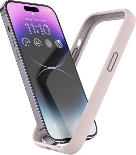 Vista 52 de Funda de silicona líquida para iPhone 12/12 Pro de 6.1 pulgadas, color negro [Absorción de golpes] [Protección de borde elevado]