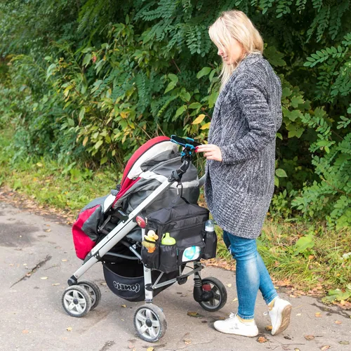 Vista 4 de Soporte para teléfono para cochecito de bebé, carrito de compras, carrito de golf, carrito de empuje, soporte de teléfono para bicicleta