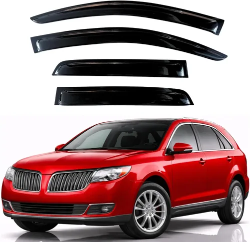 Vista 395 de KPY Moldura deflectora de viento con protección contra la lluvia compatible con Mazda CX-3 2016-2021 (CX3), 4 unidades, para ventana lateral