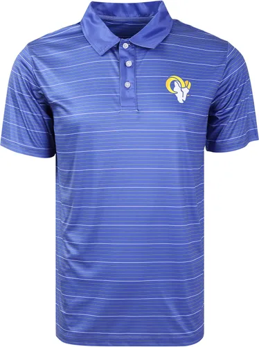 Vista 20 de FOCO Mens NFL Team Logo Striped Polyester Polo Short Sleeve Shirt