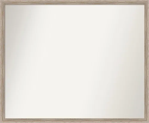 Vista 72 de Amanti Art Espejo de baño blanco para sobre el fregadero, 24 x 27 pulgadas, espejo de tocador rectangular con cuña de madera dura, marco de madera