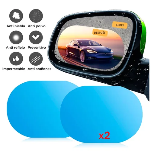 Vista 2 de Película Protector Antiempañante Para Espejos Retrovisores