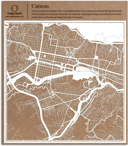 Vista 58 de O3 Design Studio Aberdeen - Mapa de papel cortado en papel blanco de 12 x 12 pulgadas
