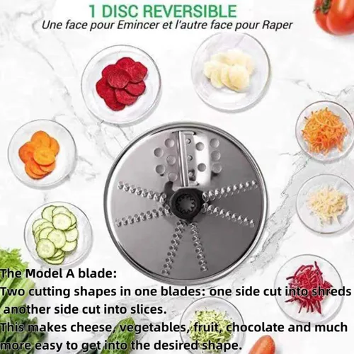 Vista 2 de Cortador multifuncional de verduras adecuado para thermomix TM6/TM5 cortador de verduras y quesos adecuado para Thermomix Accesorio Rallador