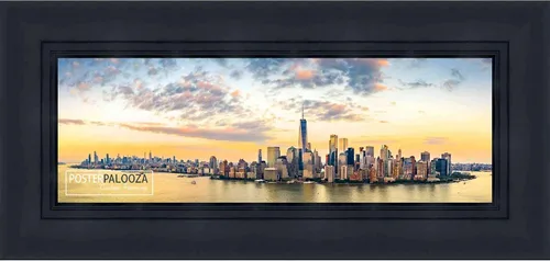 Vista 11 de Poster Palooza 5x5 Inch Contemporary Black Complete Wood Square Picture Frame with UV Acrylic Plexiglass, Foam Board Backing & Hardware Included