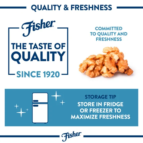 Vista 5 de Fisher Chef's Naturals - Nueces picadas, 6 onzas, 100% nueces sin sal de California para hornear y cocinar, bocadillos saludables para adultos