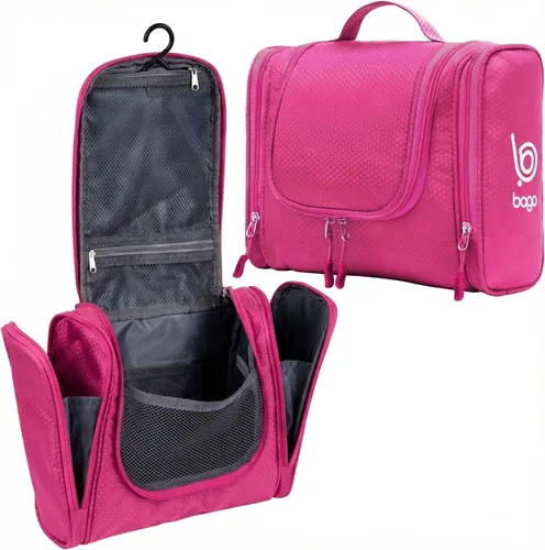 Vista 20 de Bolsa de Aseo de Viaje Bago Bolsa de Aseo Impermeable Colgante Bolsa de Aseo Grande para Baño y Viaje Organizador de Bolsa de Artículos de Tocador