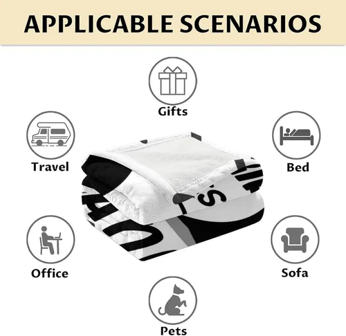 Vista 6 de Manta de panda para regalar – Manta de 30 x 40 pulgadas para niños – Mantas blancas de felpa suave para sofá, oficina