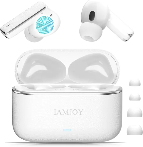 Vista 7 de IAMJOY Auriculares de traducción AI, dispositivo de traductor bidireccional de 163 idiomas con Bluetooth y aplicación incorporada, 6 micrófonos