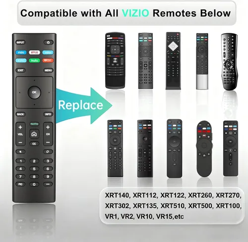 Vista 3 de Luyeper Repuesto para control remoto Vizio Smart TV, control remoto XRT136 para todos los televisores Vizio D, V, M, P, PX, E Series