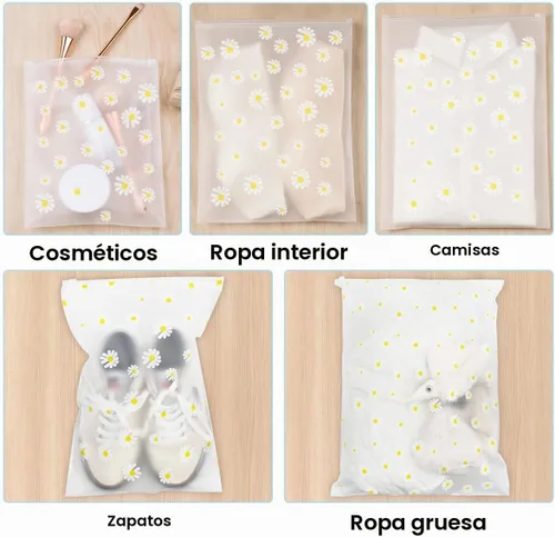 Vista 5 de 30 bolsas de almacenamiento de viaje para ropa, bolsas Ziplock de plástico