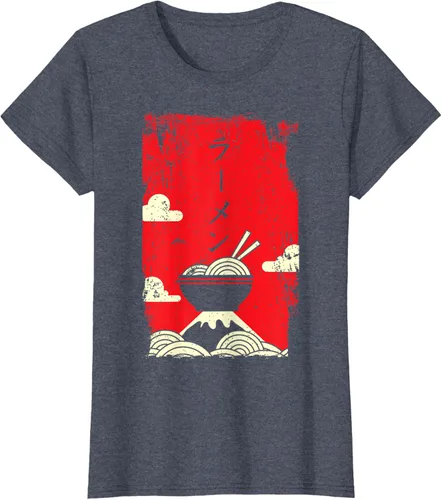 Vista 66 de Ramen Noodles Camiseta de arte japonés, Negro