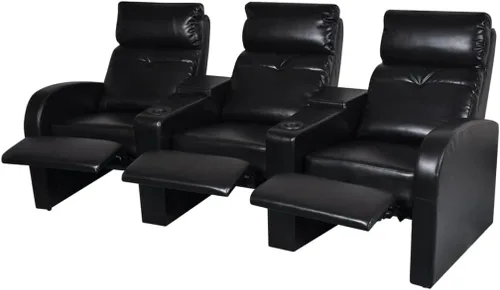 Vista 3 de 【Cómodo y duradero】Silla de estilo moderno, sillón de respaldo alto, adecuado para sala de estar, dormitorio, club, sofá reclinable de cine en casa