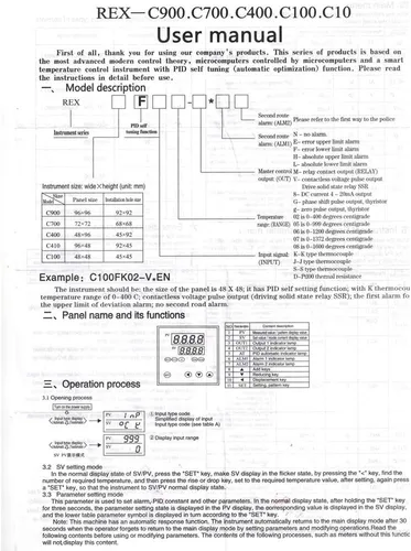 Vista 8 de REX-C100 - Controladores de temperatura PID (100 – 240 V, termopar con sensor K + 40 A SSR para la elaboración del hogar (no admite RT100)
