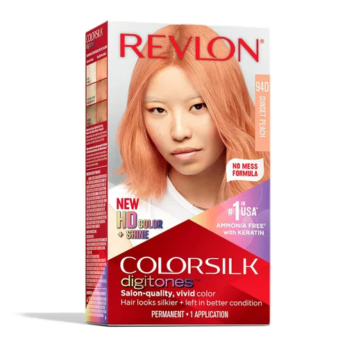Vista 14 de Revlon ColorSilk Digitones - Tinte permanente para el cabello con queratina, azul plateado 91D, 1 unidad