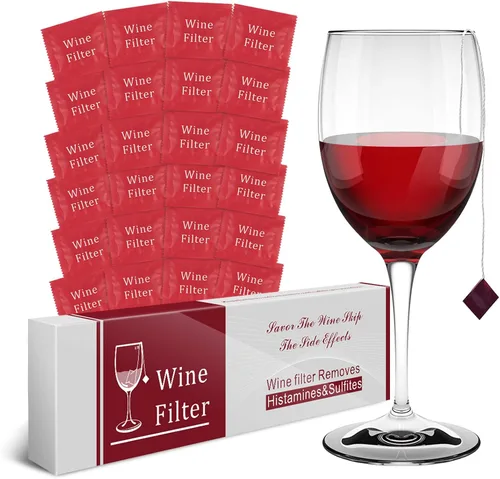 Vista 8 de Filtro de vino purificador de histamina de sulfito: removedor de filtros de vino, histaminas sulfito, alivia dolores de cabeza y previene