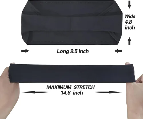 Vista 6 de Diadema deportiva para hombre, 5 unidades, para correr, ciclismo, baloncesto, yoga, entrenamiento de fitness, banda elástica unisex
