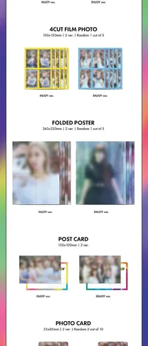 Vista 4 de DREAMUS Woo!ah! Joy 1st Mini álbum 2 versiones CD+84p PhotoBook+Sostenedor + 1p 4Cut Film Photo+1p 4Cut Film Photo+ 1p Poster Plegable en Pack+1p