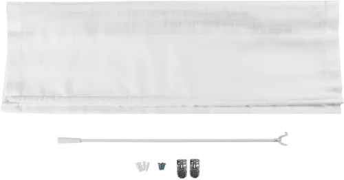 Vista 7 de TWOPAGES Liz - Persianas romanas sin taladro, sin cordón, con textura de lino para ventanas, persianas romanas personalizadas que oscurecen