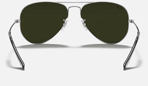 Vista 7 de Ray-Ban RB3025 - Lentes de sol de aviador de metal para hombre y mujer + paquete con kit de cuidado de gafas iWear de diseñador