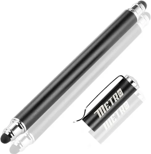 Vista 7 de Metro Lápiz capacitivo universal 2 en 1 para pantalla táctil con 20 puntas de goma de repuesto, compatible con iPad, iPhone, iPad Pro, Galaxy