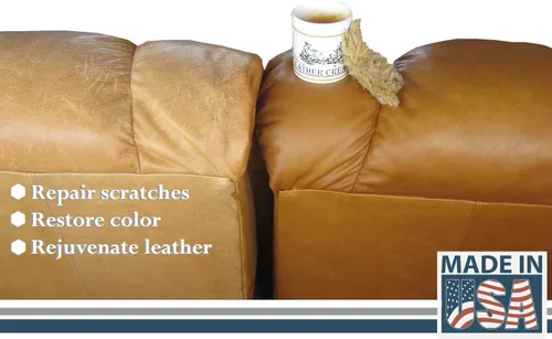 Vista 5 de Skidmore's Crema para Cuero: Acondicionador de Cuero Totalmente Natural y No Tóxico - Fabricado en Estados Unidos desde 1984. Fórmula Repelente al