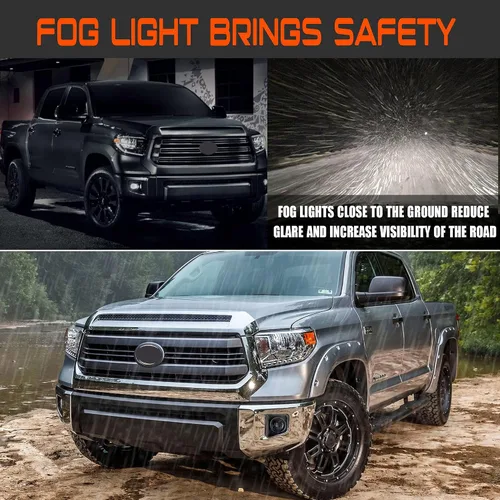 Vista 11 de Luz antiniebla LED con DRL compatible con Toyota Tundra 2014 2015 2016 2017 2018 2019 2020 2021 luces antiniebla de parachoques