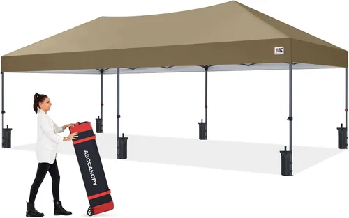Vista 70 de ABCCANOPY Tienda de campaña desplegable de 10 x 10, protección contra la Beige
