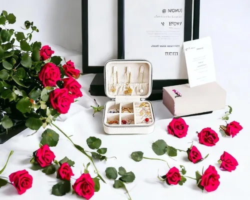 Vista 5 de Joyero de regalo para ancianos para mujeres, regalos para mujeres mayores, regalos para madre, tía, abuela (estilo rosa blanca)