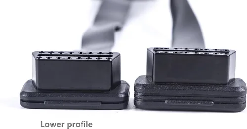 Vista 5 de Cable de diagnóstico de extensión de cinta OBD 2 OBD ii de perfil bajo macho a hembra 16 pines completamente conectado para lector de código