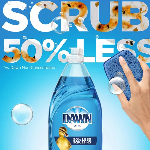 Vista 6 de Dawn Ultra - Repuesto de jabón para platos, líquido para lavavajillas, aroma original, 2.64 L