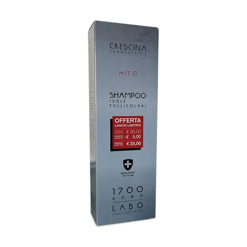 Vista 2 de Labo Crescina Transdermic MITO Shampoo Re- Hair Growth 1700 para hombre, 5.1 fl oz