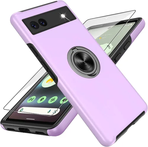 Vista 9 de Gritup Funda para Pixel 6A, funda para Google Pixel 6A con protector de pantalla HD, a prueba de golpes, funda para teléfono Google Pixel 6A
