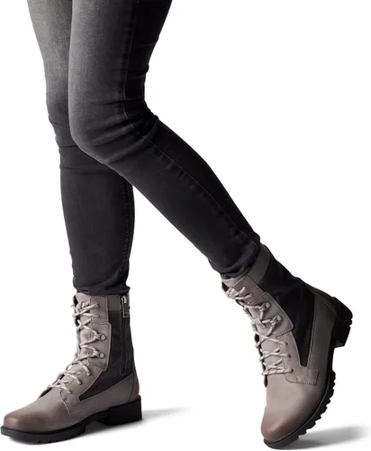 Vista 6 de SOREL Botas Emelie de encaje para mujer botas de invierno de cuero impermeable
