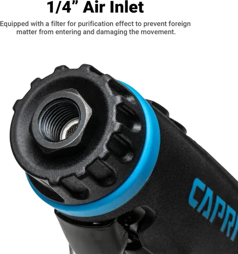 Vista 6 de Capri Tools Molinillo de troquel recto Air de 1/4 pulg. 1 HP, cuello extra largo de 5.5 pulgadas
