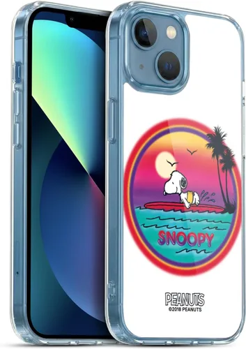 Vista 36 de Head Case Designs Funda de gel con licencia oficial de Peanuts Beach Surf Snoopy Boardwalk Airbrush [protección de grado militar] compatible