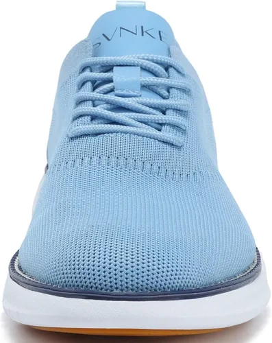 Vista 2 de SVNKE Zapatos de vestir de malla para hombre, zapatos casuales de negocios, con cordones, zapatos Oxford ligeros, transpirables, cómodos, suela