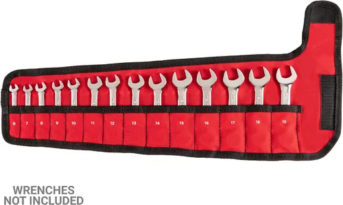Vista 2 de TEKTON OTP21206 - Funda para llave combinada (14 herramientas de 0.236-0.748 in) Fabricado en Estados Unidos