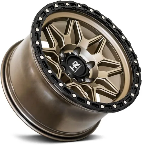 Vista 3 de HardRock 17x9 H105 Bronce Mate-Negro 6x135 ET-12 Rueda/Llanta
