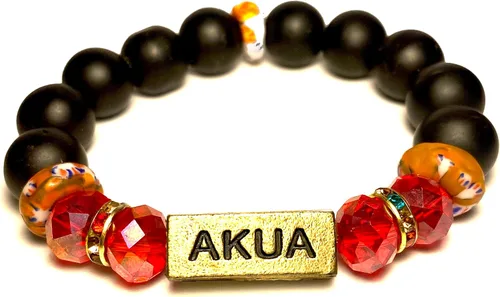 Vista 52 de Pulseras africanas tradicionales con nombre nacido en el día para mujeres de Ghana, materiales naturales, ajuste cómodo y holgado