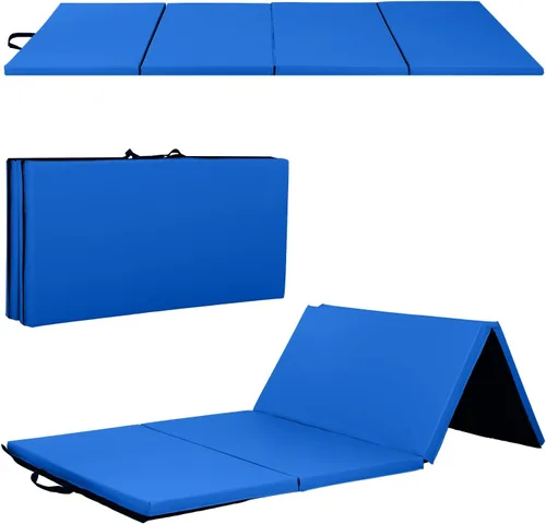 Vista 15 de Gymnastics Mats Foldable Tumbling Mats Portable Gymnastics Exercise Mat Thick Gymnastics Tumbling Mats Pad Home Exercise Panel Mat With Carrying