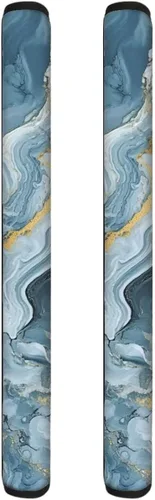 Vista 49 de 2 fundas para manijas de refrigerador, decoración otoñal, hojas de arce, fundas para manijas de puerta de nevera, lavables a máquina, microondas
