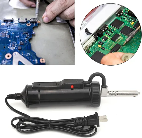 Vista 2 de Bomba de desoldadura automática Herramienta de succión de soldadura al vacío portátil AC110V 30W soldadura eléctrica de reparación de desoldadura