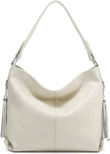 Vista 49 de Moda suave cuero genuino borla mujer bolso señoras hombro mensajero hobo bolso