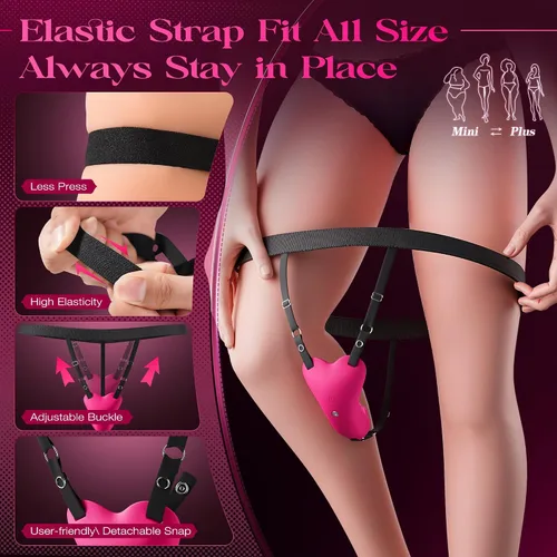 Vista 6 de Sex Toys Rose Dildo Vibrador – Juguete de rosa mejorado con 5 modos de succión y vibración para mujeres pezón de clítoris (rojo-1)