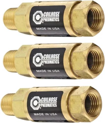 Vista 2 de Coilhose Pneumatics 4214-ADJ Regulador de presión ajustable en línea, 1/4 pulgadas