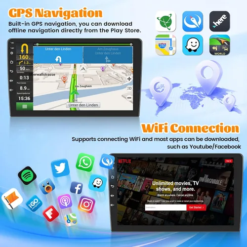 Vista 6 de [DSP y EQ] Radio de coche 2+64G para Honda Pilot 2006-2008 con Carplay inalámbrico/Android Auto, pantalla táctil de 9 pulgadas para estéreo de auto