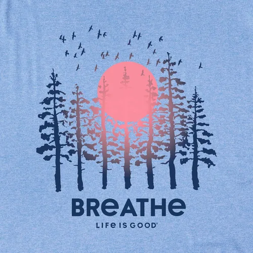 Vista 2 de Life is Good - Camiseta deportiva de manga larga Breathe Forest para mujer